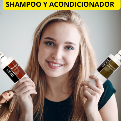 Eleganza Hair Care – Shampoo & Acondicionador con Colágeno