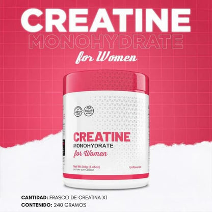 Monohidrato de Creatina para Mujeres - OLD SCHOOL