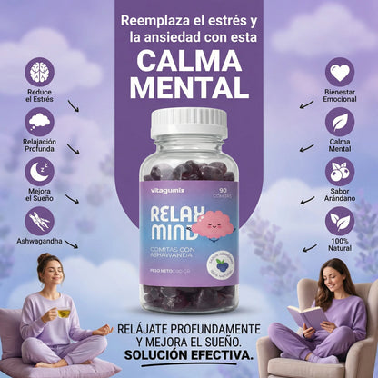 RELAX MIND - 90 GOMITAS CON ASHWAGANDHA