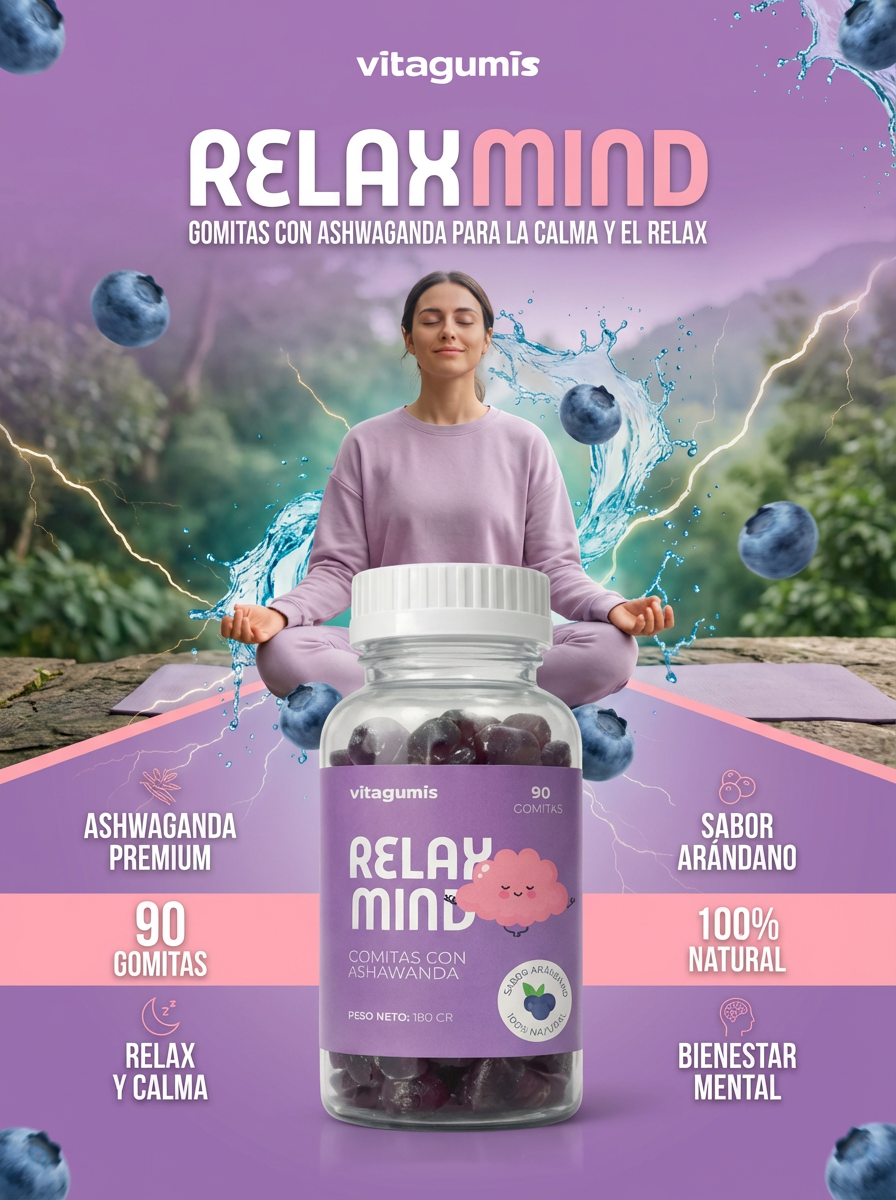 RELAX MIND - 90 GOMITAS CON ASHWAGANDHA