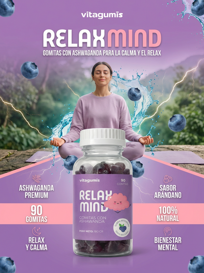 RELAX MIND - 90 GOMITAS CON ASHWAGANDHA